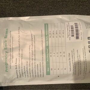 Pregnancy back braces